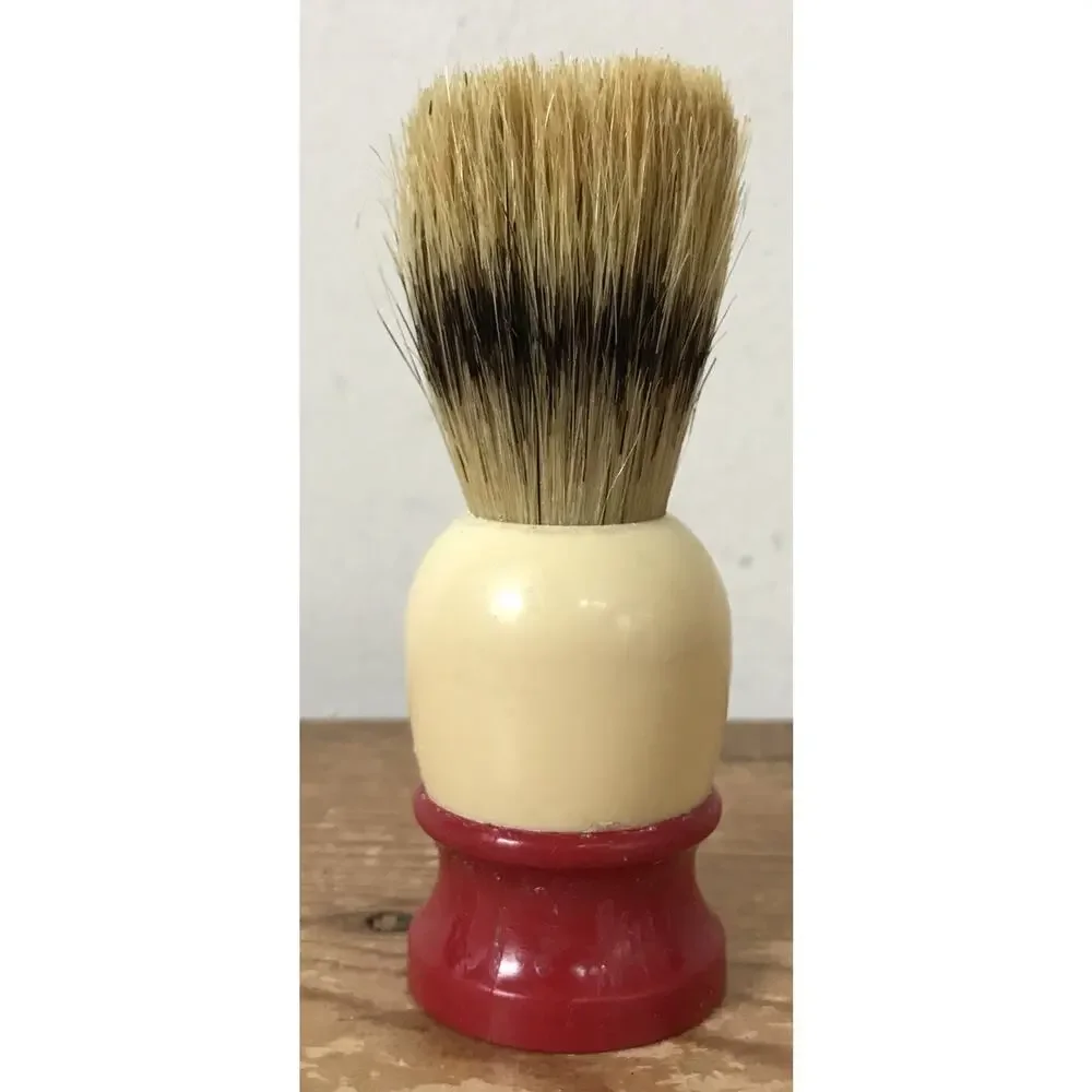 Vintage Ever-Ready C40 Cream Red Sterilized Badger Shaving Cream Brush